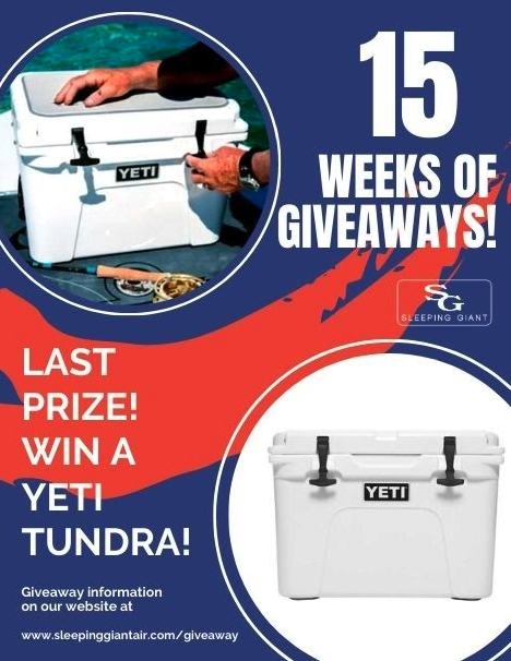 yeti tundra giveaway sleeping giant heating and air